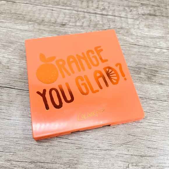 Colourpop Orange You Glad? Pressed Powder 9 Pan Eyeshadow Palette 0.3oz - Picture 1 of 4